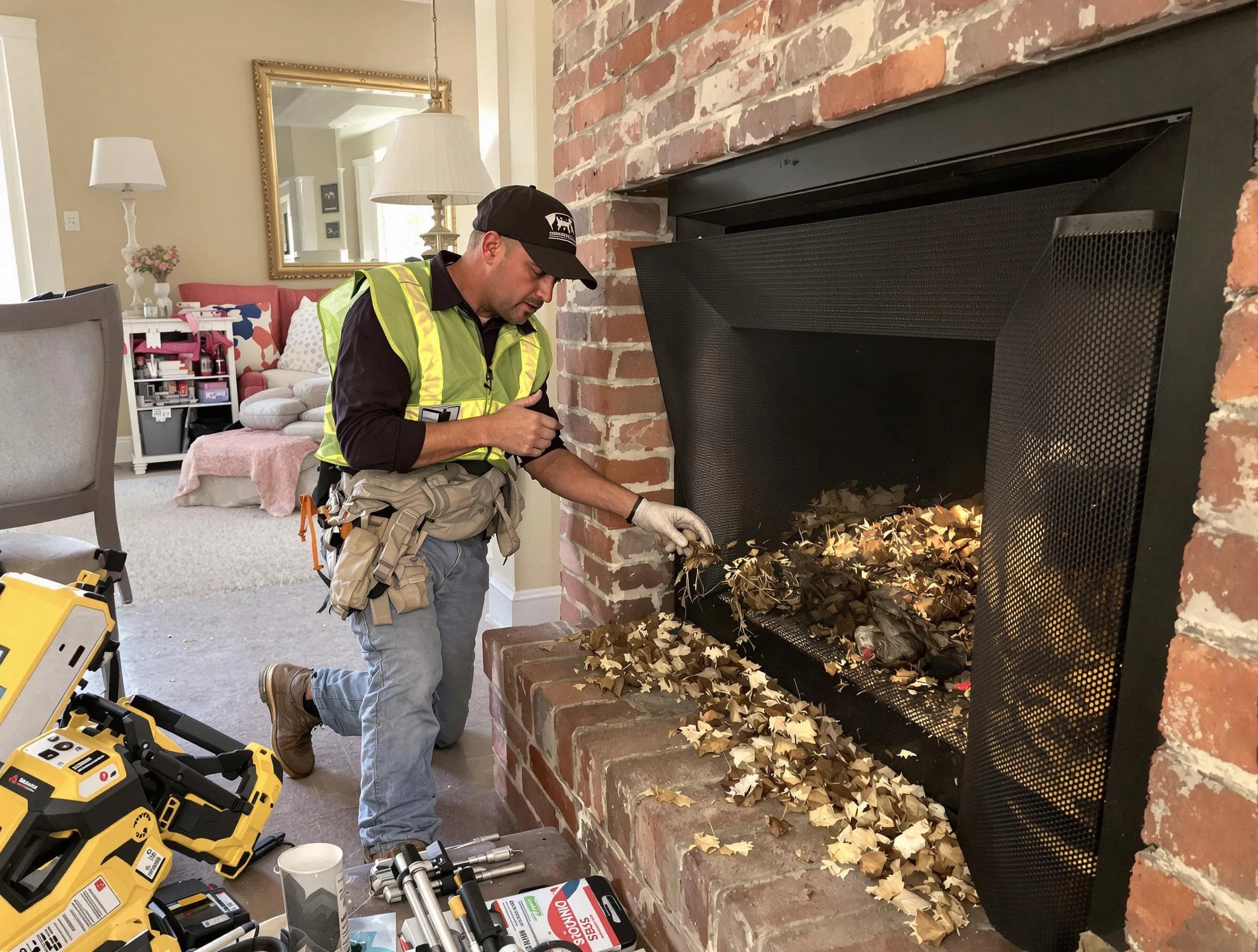 Safe screening installation by Bergenfield Chimney Sweep in Bergenfield, NJ