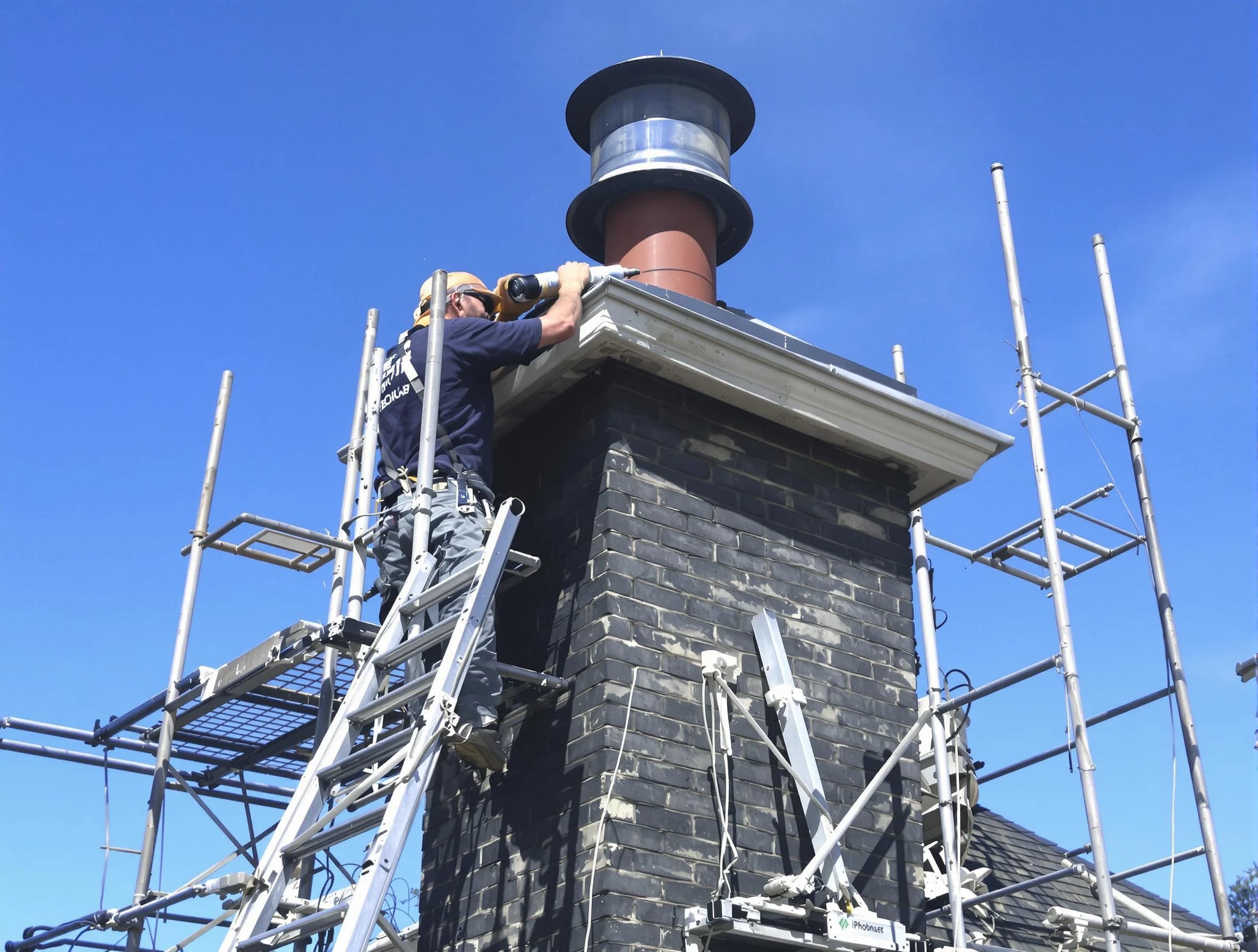 Sturdy chimney crown finished by Bergenfield Chimney Sweep in Bergenfield, NJ