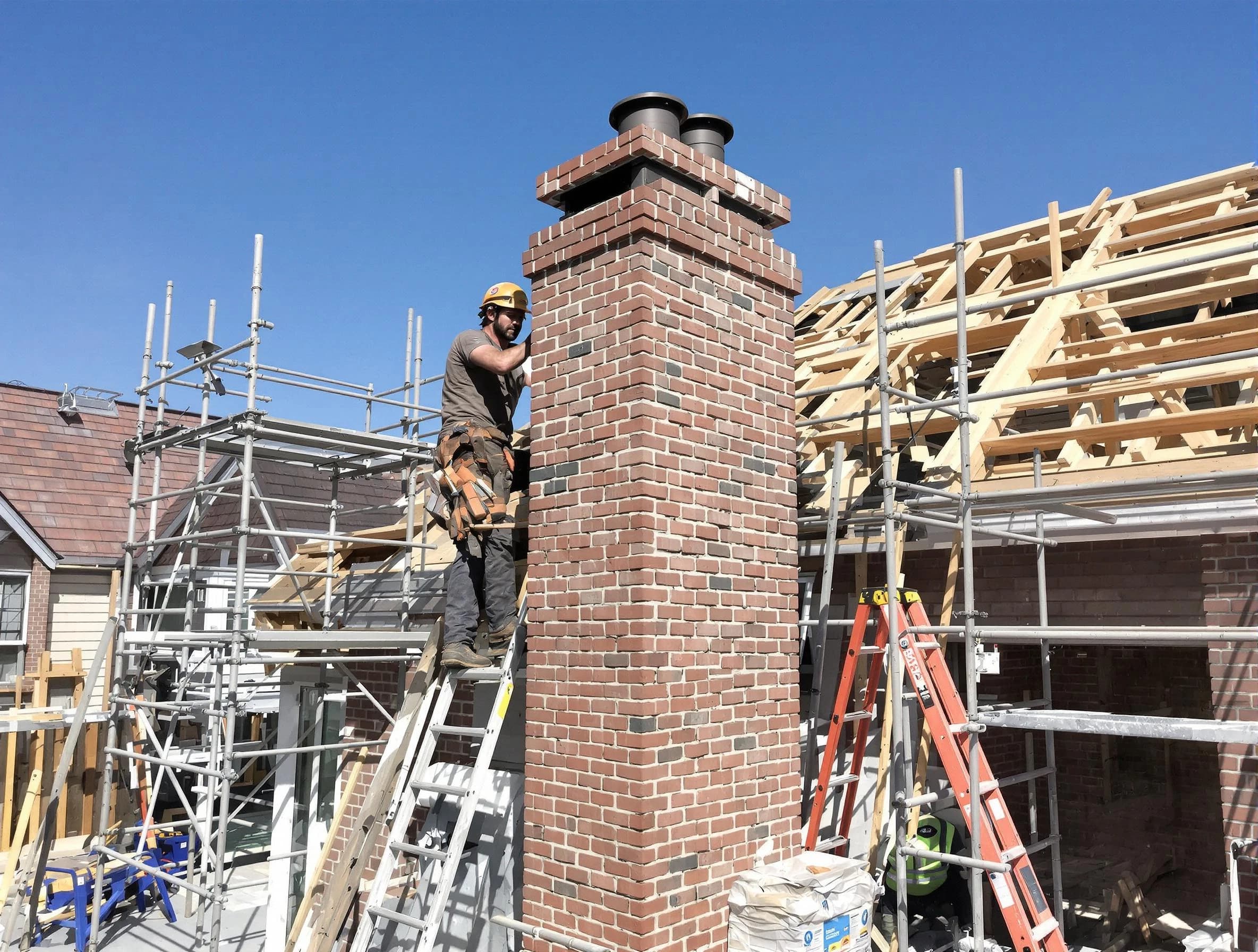 New chimney installation completed by Bergenfield Chimney Sweep in Bergenfield, NJ