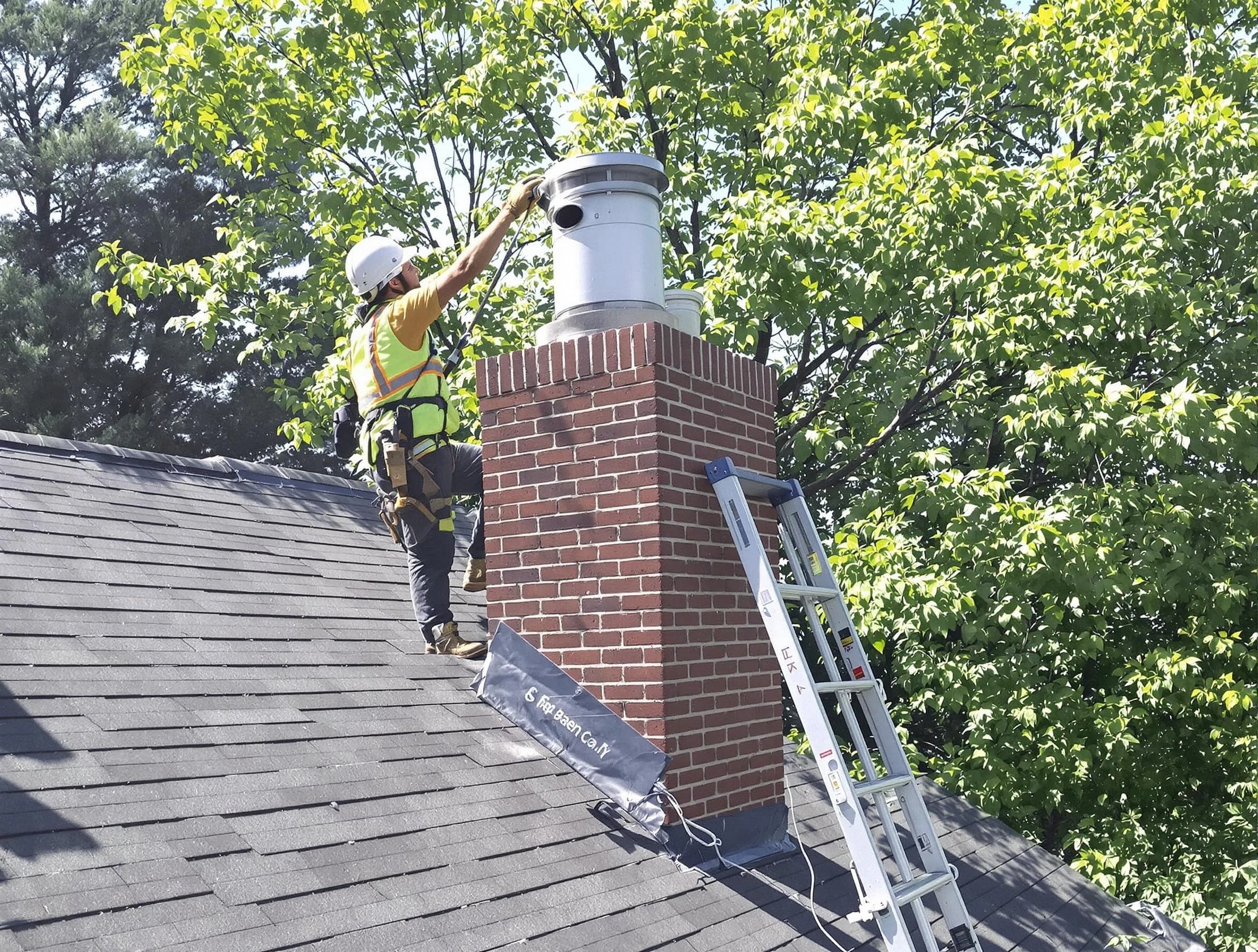Chimney liner inspection by Bergenfield Chimney Sweep in Bergenfield, NJ