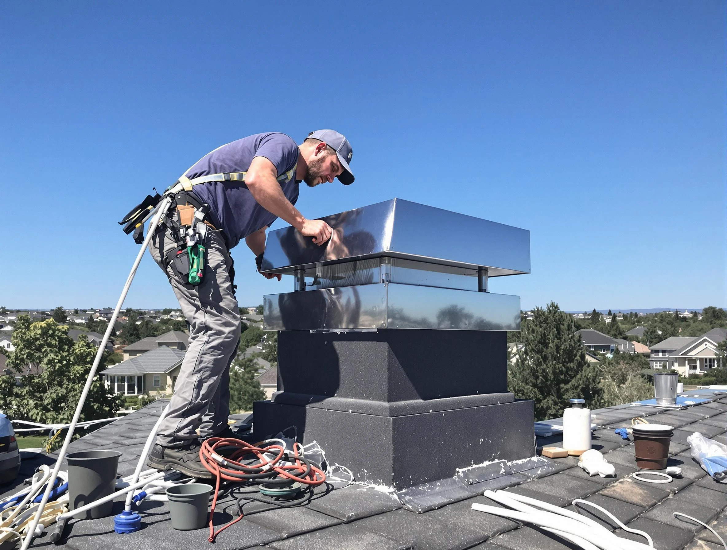 Chimney Cap Services service in Bergenfield, NJ
