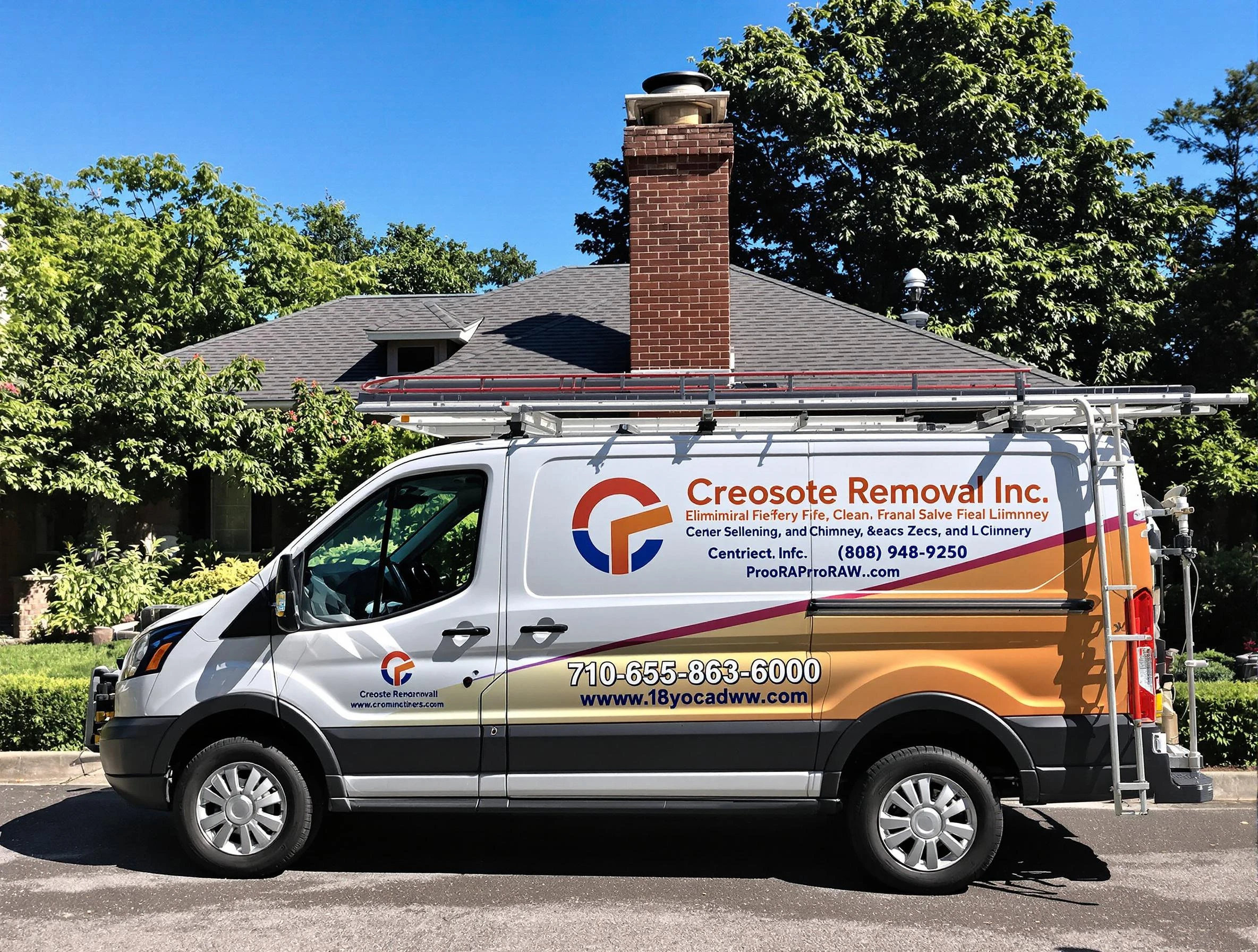 Bergenfield Chimney Sweep technician removing creosote safely in Bergenfield, NJ